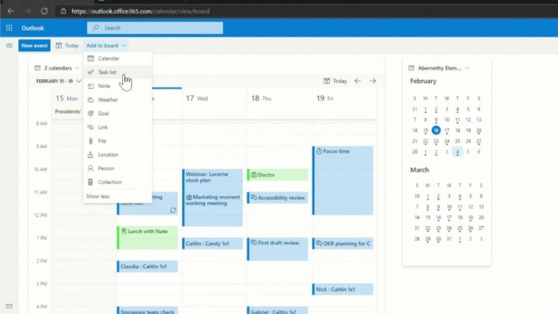 Manage Your Projects via Calendar Board View in Microsoft Outlook 2WTech