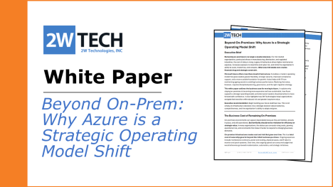 Azure Migration White Paper, 2W Tech